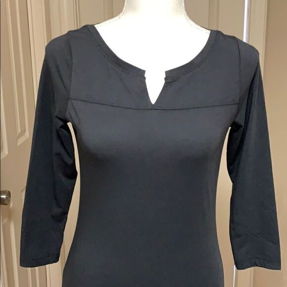 Lolë 3/4 Sleeve Shirt Dress Sz XS - Picture 3 of 9